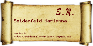 Seidenfeld Marianna névjegykártya